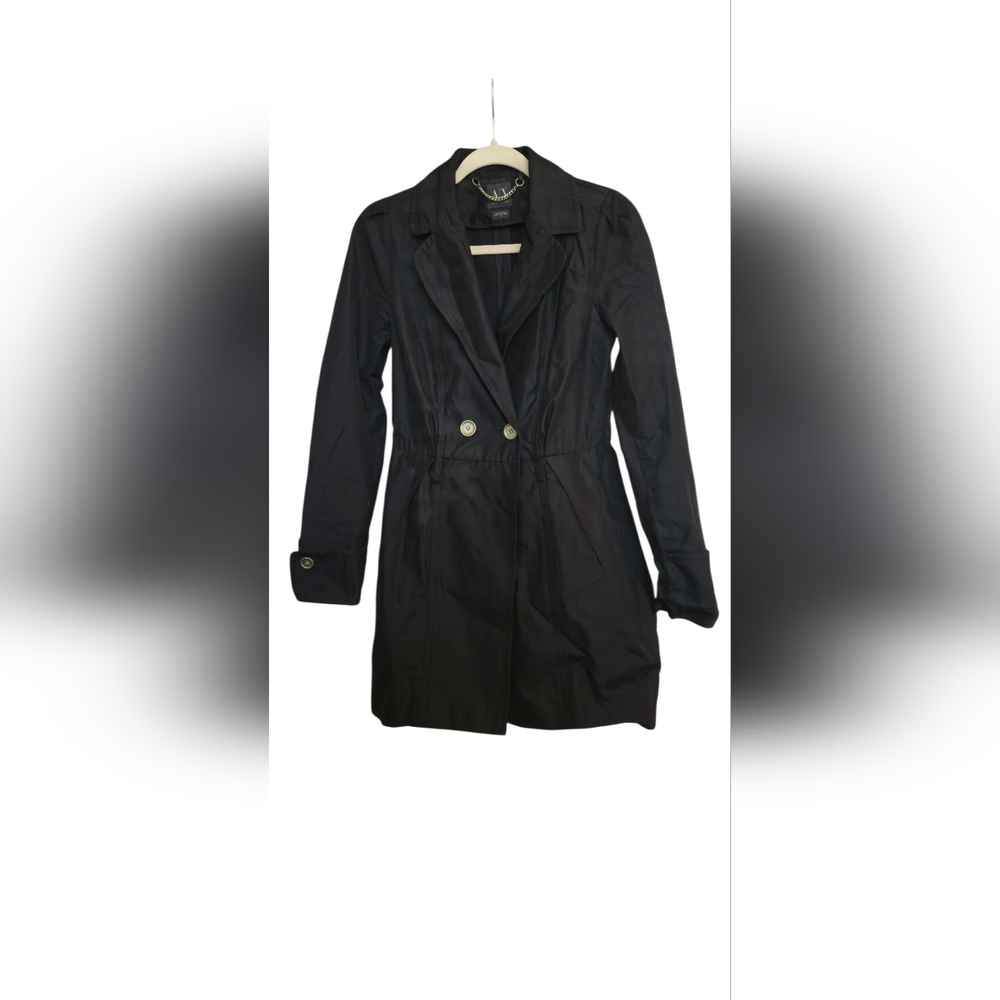 Armani Exchange Black Trench Coat
